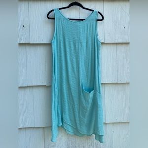 Gaya Aqua Blue dress with pocket